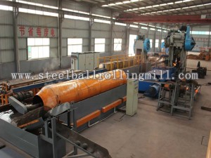 ?140鋼球輥鍛生產線應用現場